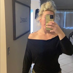 Off the shoulder 3/4 sleeve top